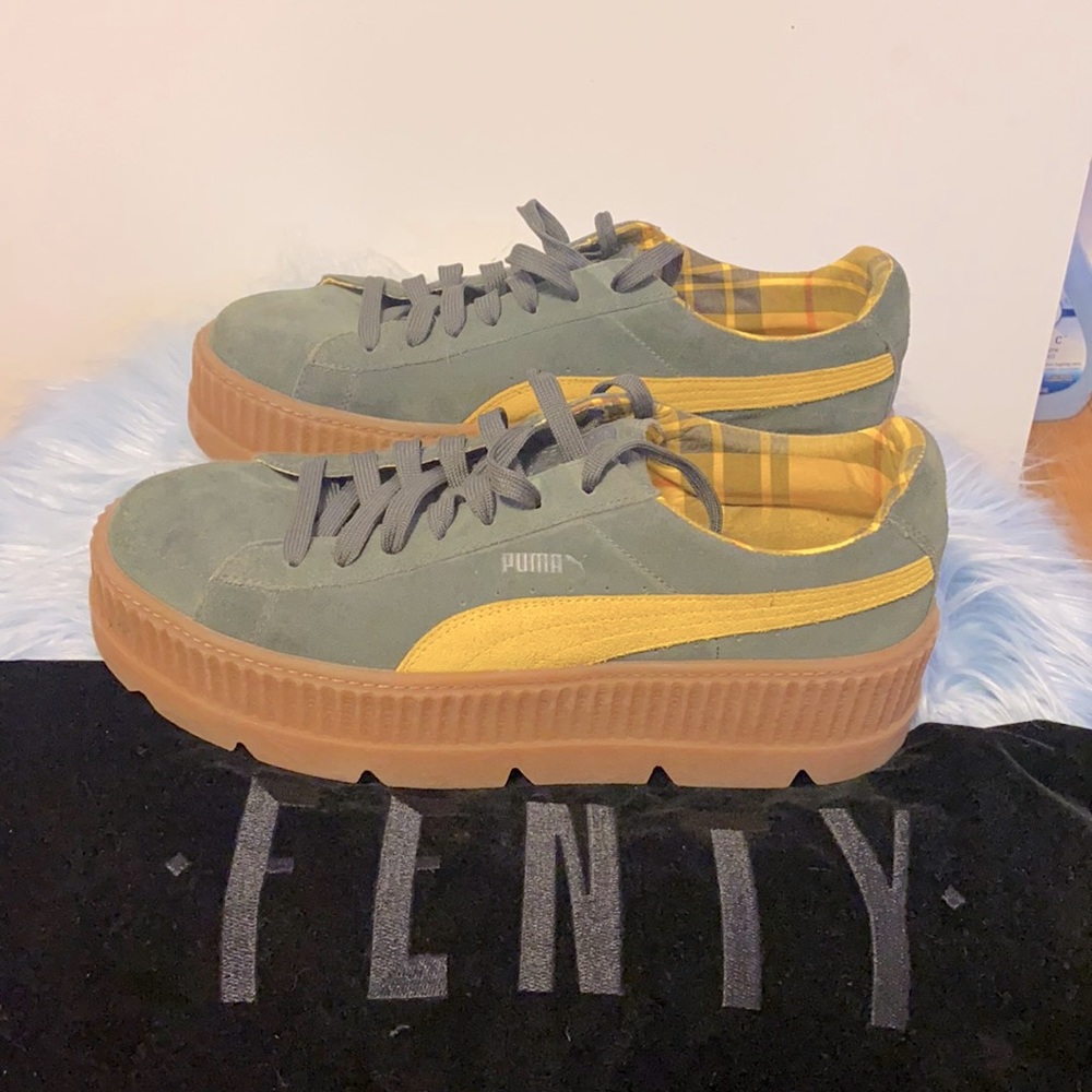 Fenty by Rihanna Mens Cleated Creeper in Green
